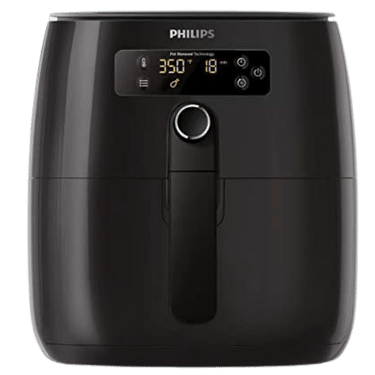 Philips Premium Digital Airfryer with Fat Removal Technology, Black (Compact, Digital Black, HD9741/56