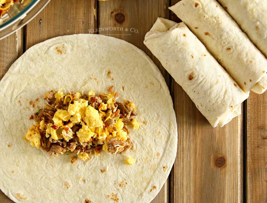 Air Fryer Breakfast Burritos