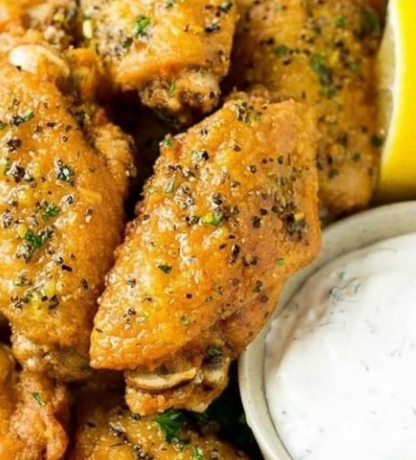 Air Fryer Lemon Pepper Chicken Wings